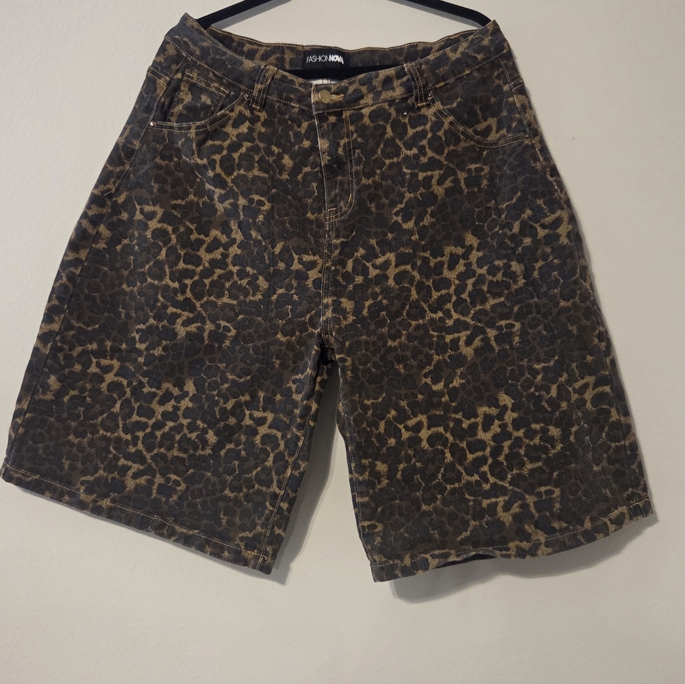 Leopard Print Shorts